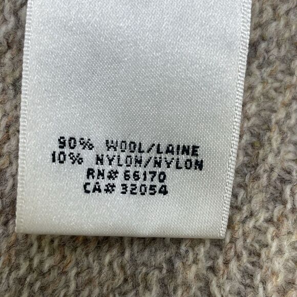 Anthropologie Tokyo Map Beige Wool Cardigan Sweater Boho Comfy Career-XS - Picture 8 of 10